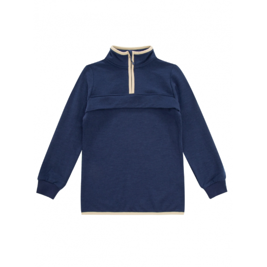 Bilde av WoolLand Moelv sweater brushed fleece boy  Sand